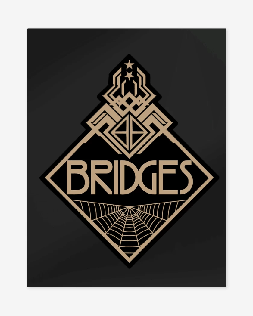 Print metalico Negro de DS Bridges II