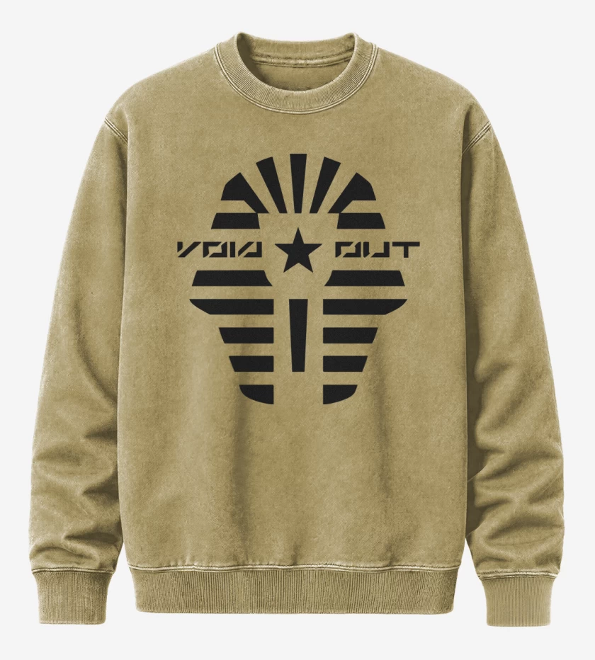 Poleron Polo Acid Wash Beige de Death Stranding Homo Demens
