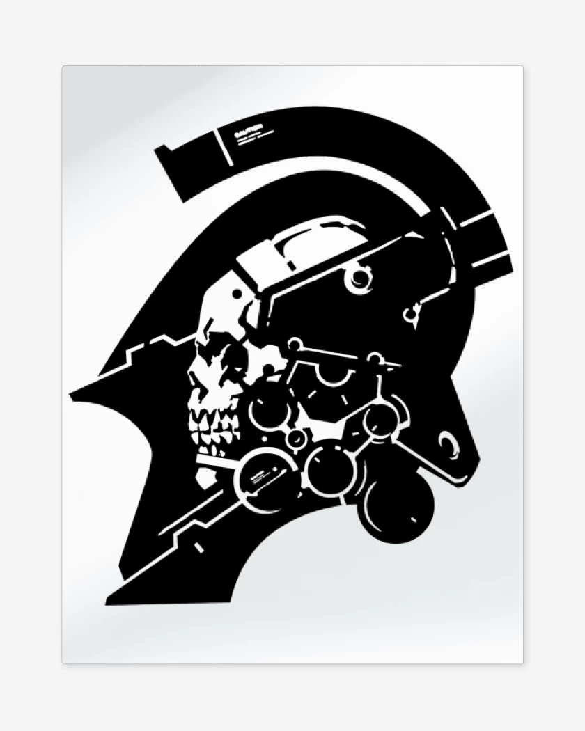 Print metalico Blanco de Kojima Productions