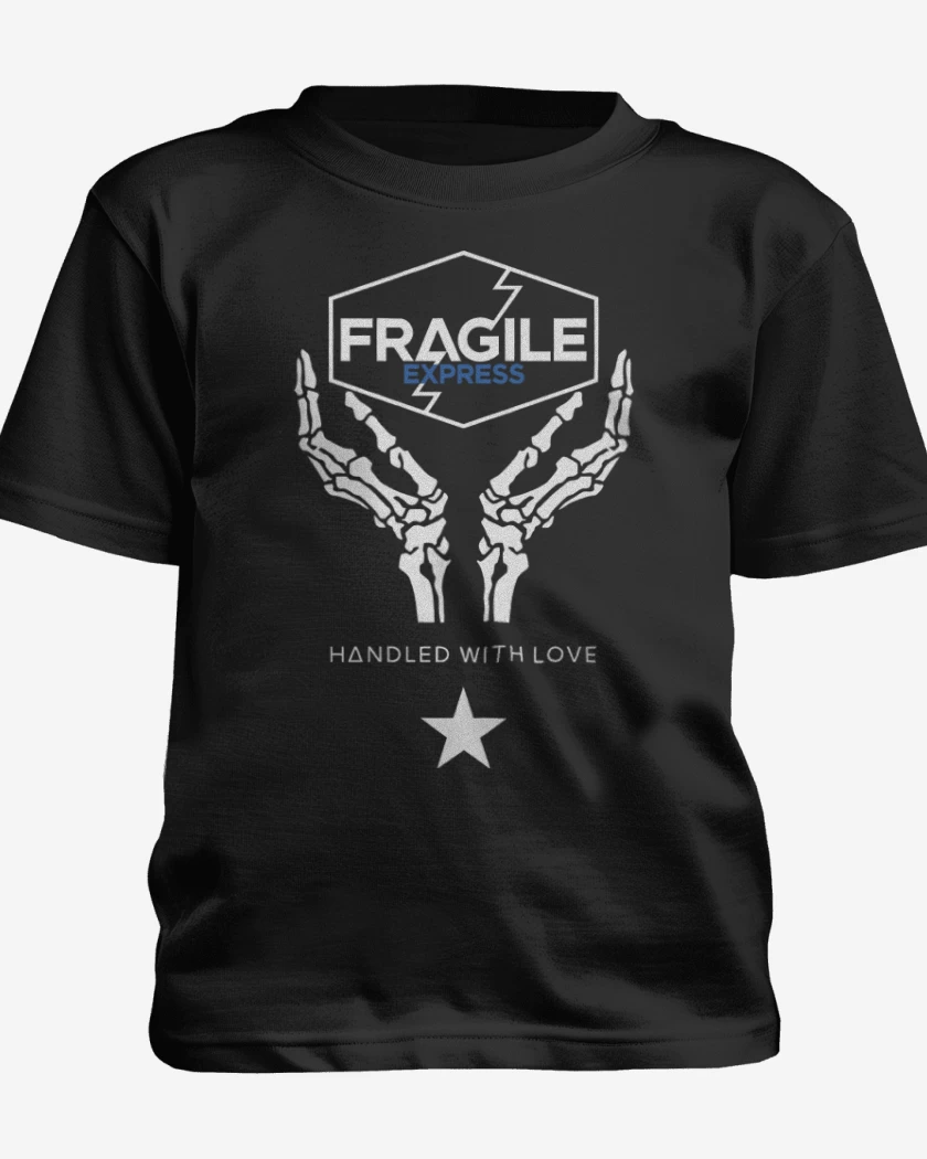 Polera de niño Negro de Death Stranding Fragile 