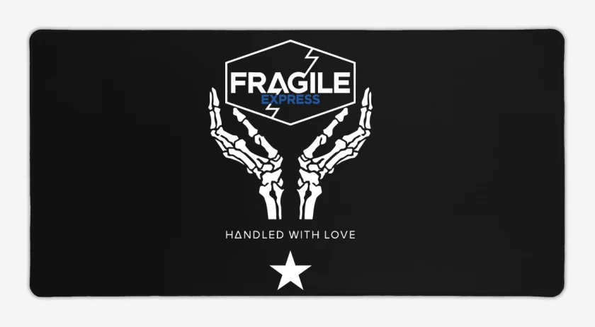 Mouse pad Gamer Negro de Death Stranding Fragile 