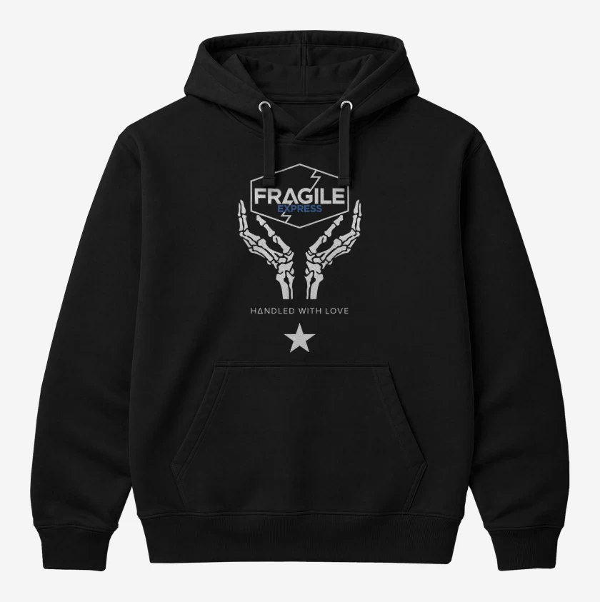 Polerón Canguro Negro de Death Stranding Fragile 