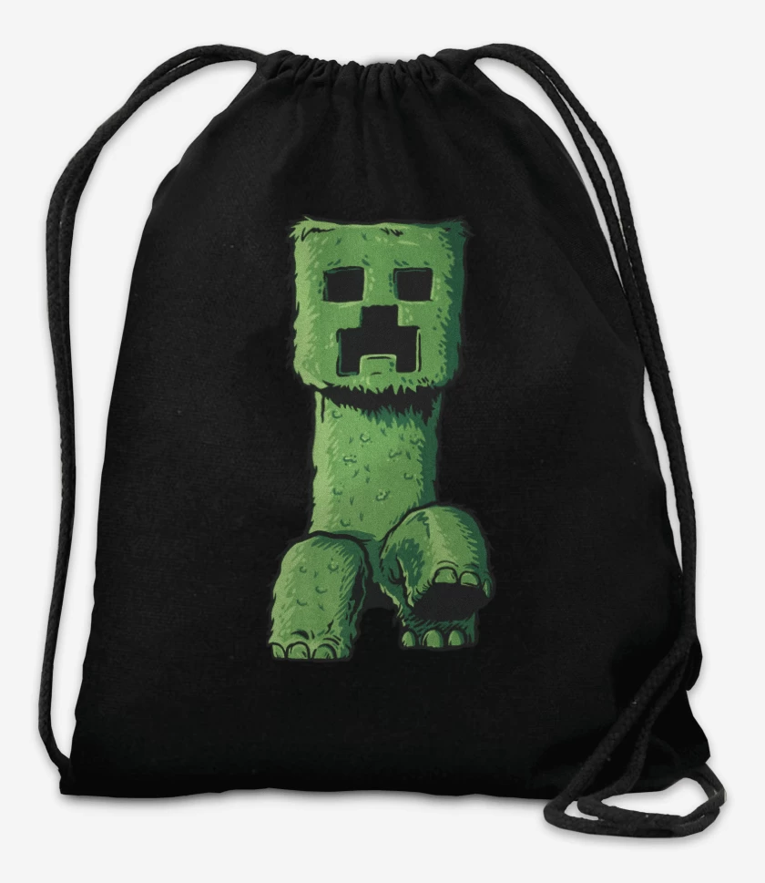 Mochila Negro de Creeper Craft