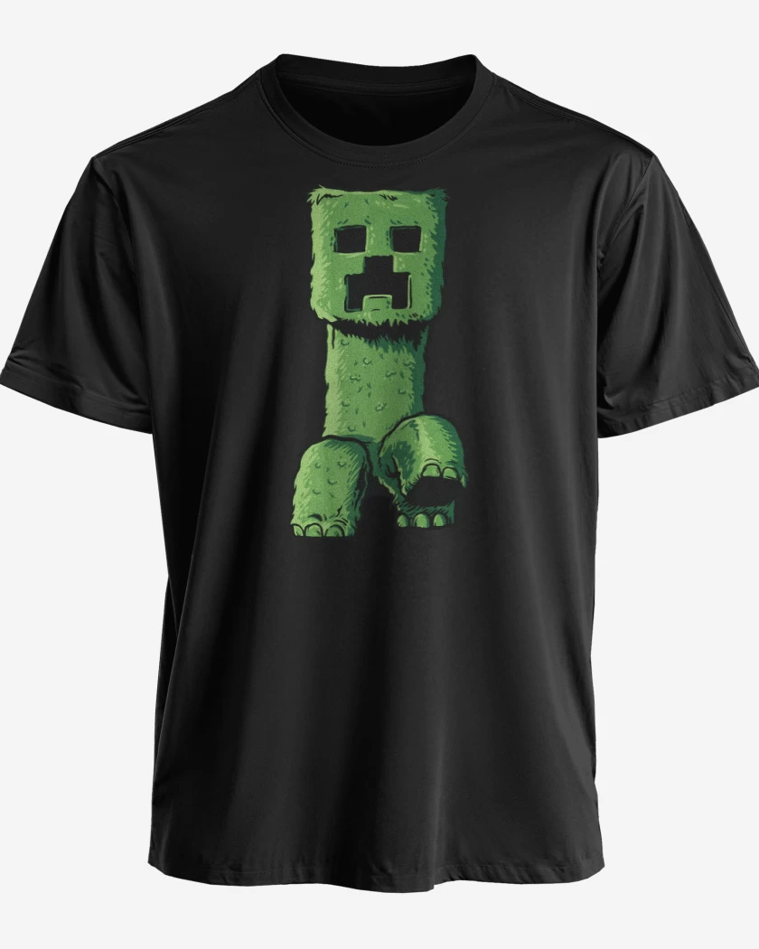 Polera premium Negro de Creeper Craft