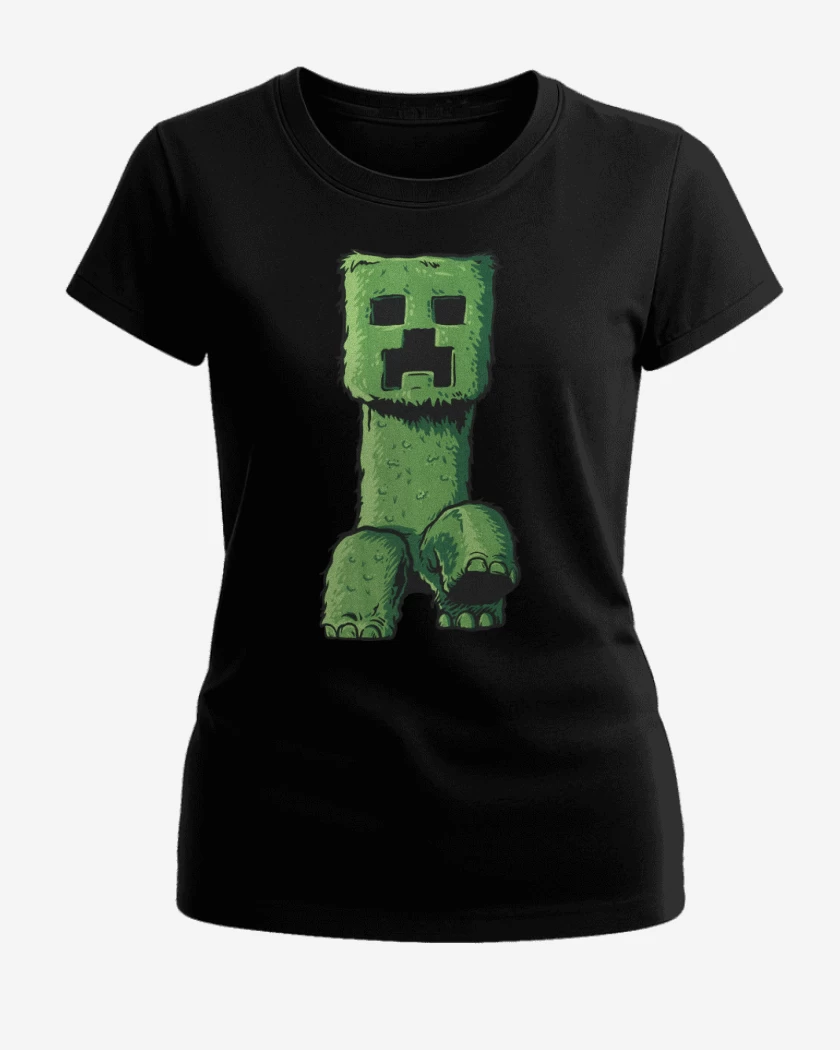 Polera de Mujer Negro de Creeper Craft