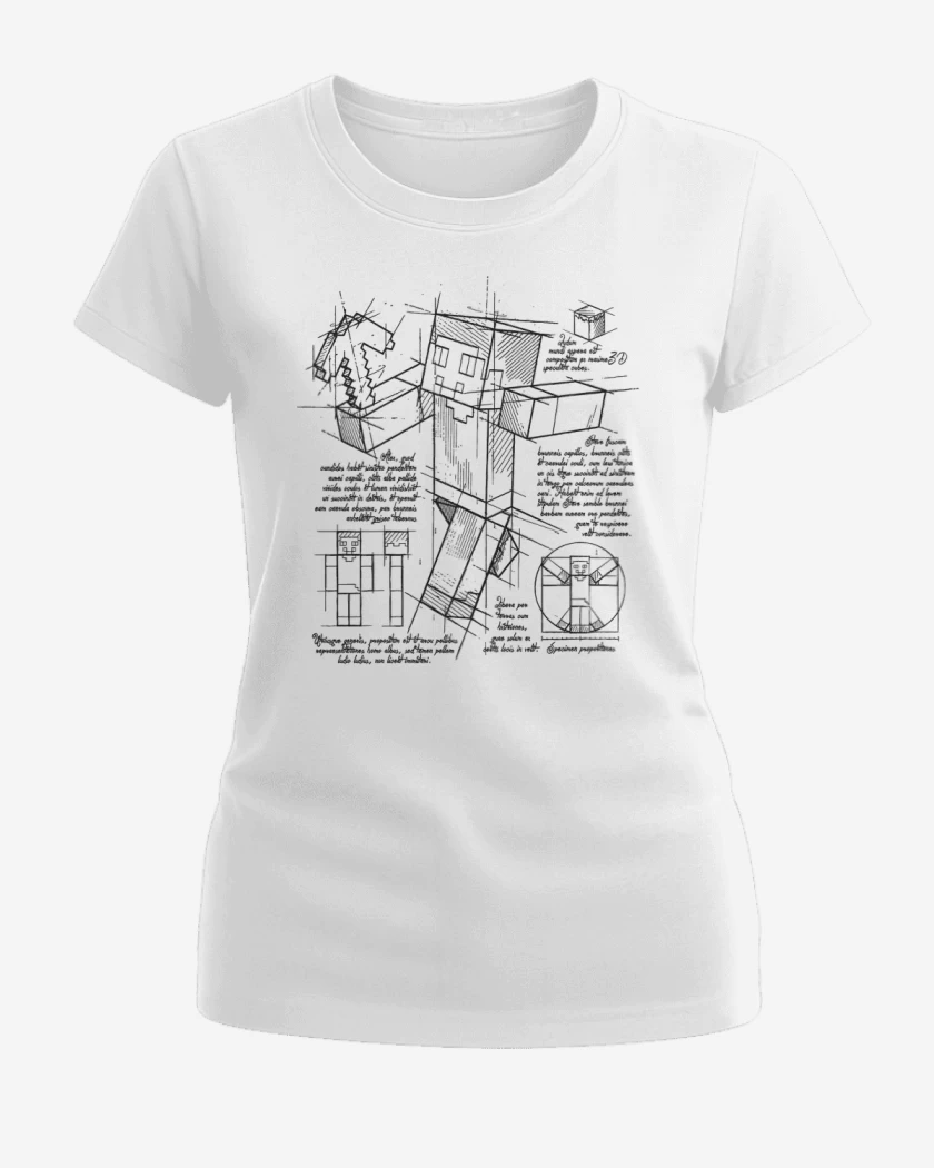Polera de Mujer Blanco de Plano de Steve 