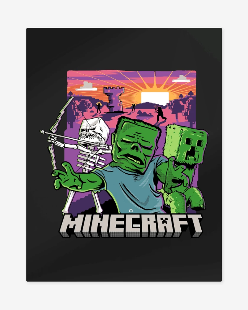 Print metalico Minecraft Movie
