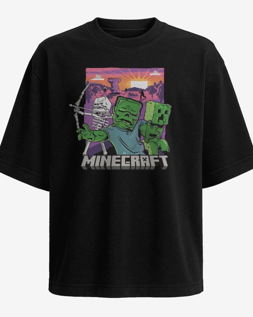 Polera Oversize Minecraft Movie