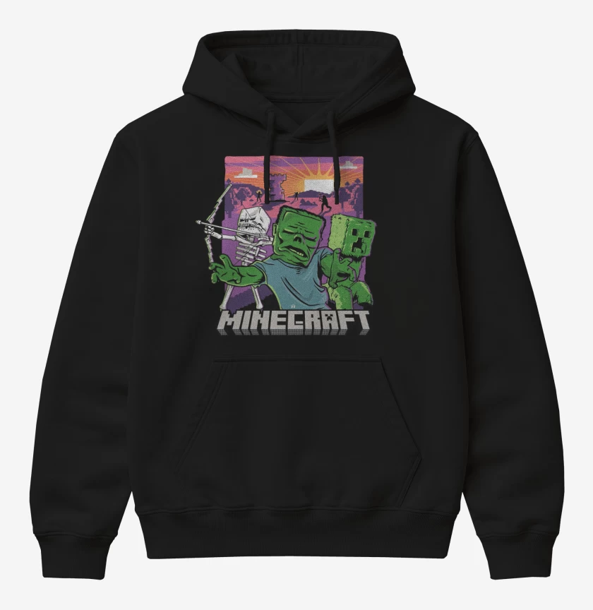 Poleron Canguro básico Minecraft Movie