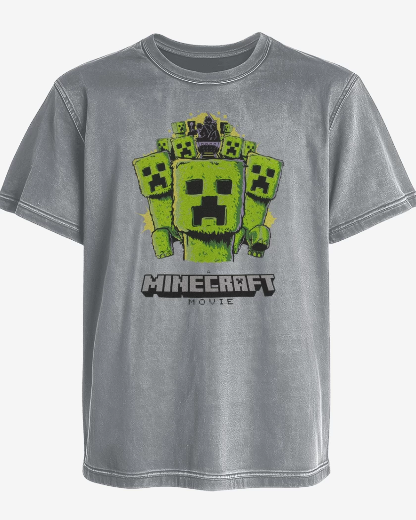 Polera desgastada Gris Melange de Creepers 