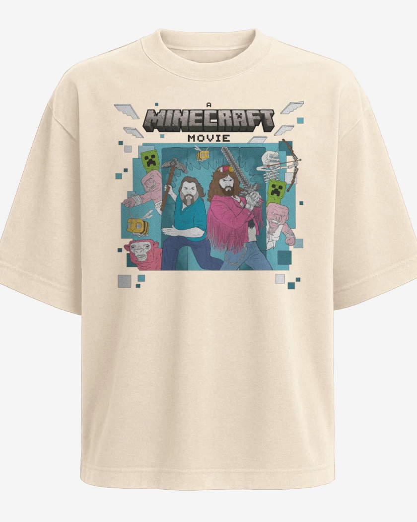 Polera Oversize Minecraft La Pelicula