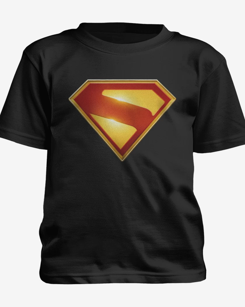 Polera de niño Negro de Superman 2025