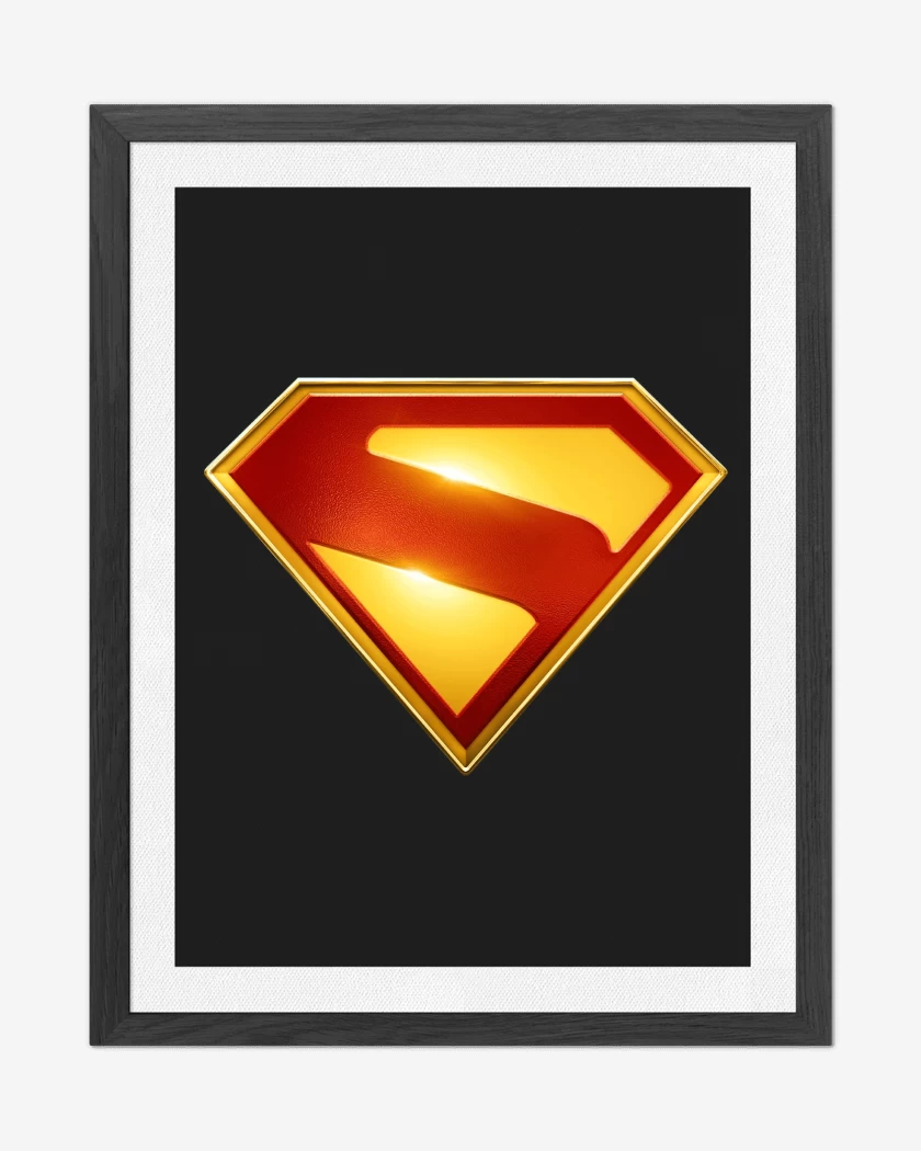 Cuadro decorativo Negro de Superman 2025