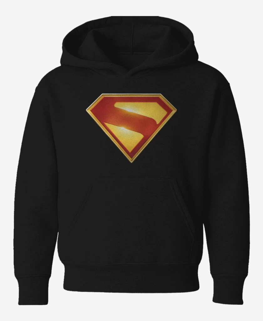 Poleron de niño Negro de Superman 2025