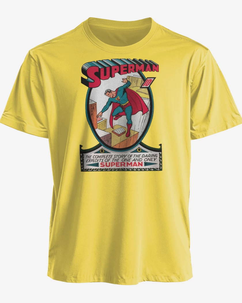 Polera Superman Comic Clásico