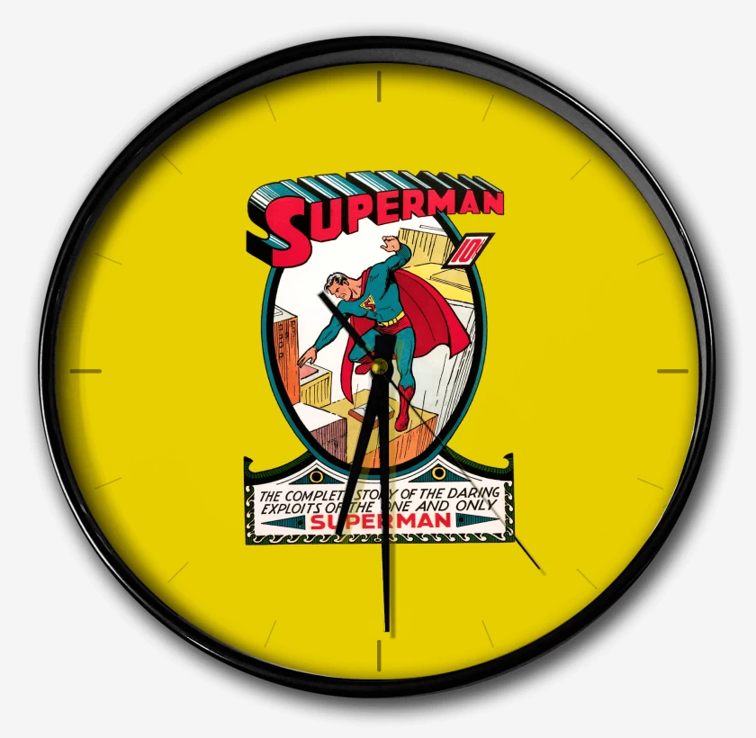 Reloj Amarillo de Superman Comic Clásico
