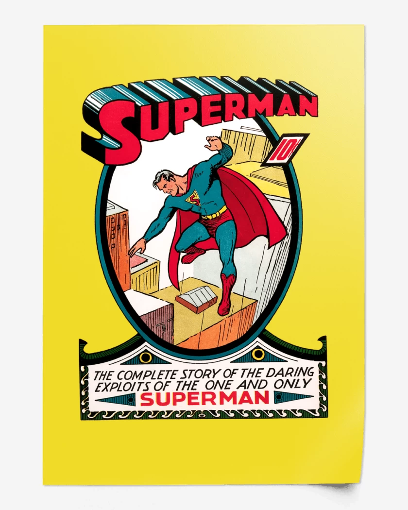 Print Superman Comic Clásico