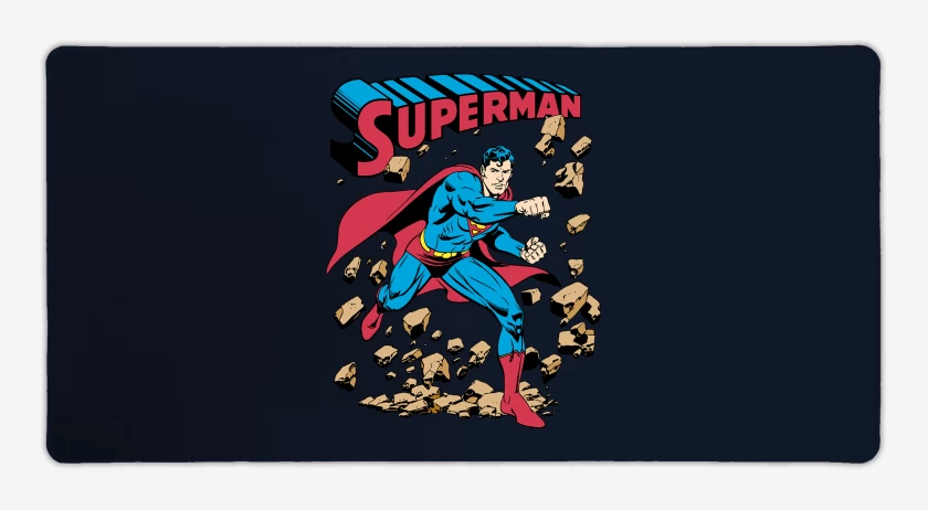 Mouse pad Gamer Azul Marino de Superman Imbatible
