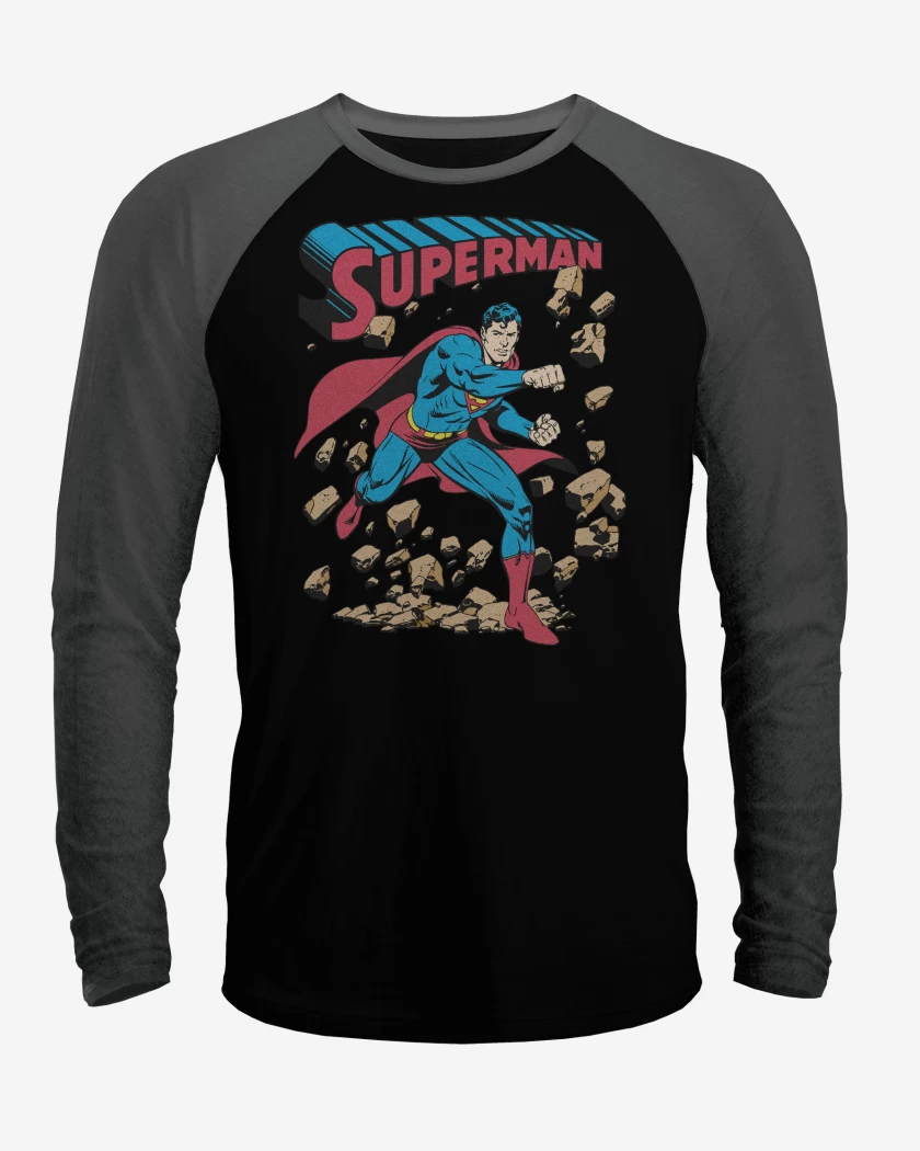 Polera Raglan Superman Imbatible