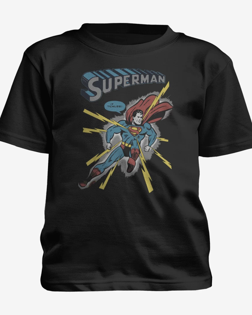Polera de niño Negro de Superman Comic