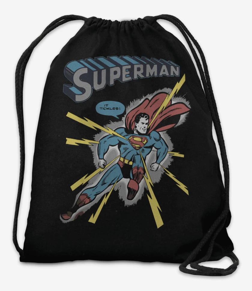 Mochila Negro de Superman Comic