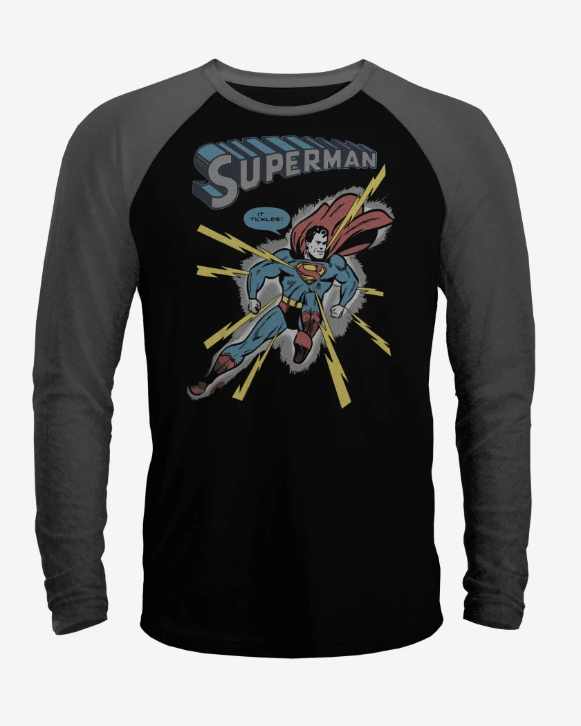 Polera Raglan Superman Comic