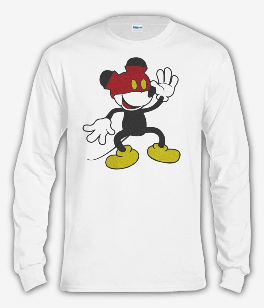 Polera manga larga Mickey pantalones arriba
