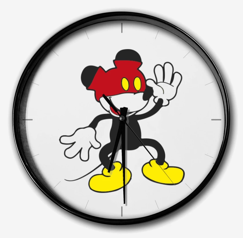 Reloj Blanco de Mickey pantalones arriba