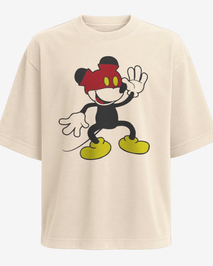 Polera Oversize Mickey pantalones arriba