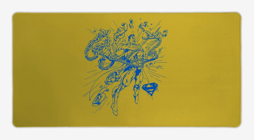 Mouse pad Gamer Superman Rompiendo Cadenas