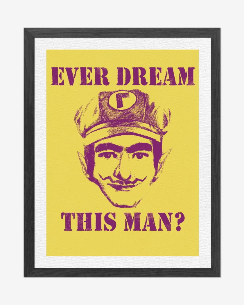 Cuadro decorativo Amarillo de Waluigi Real