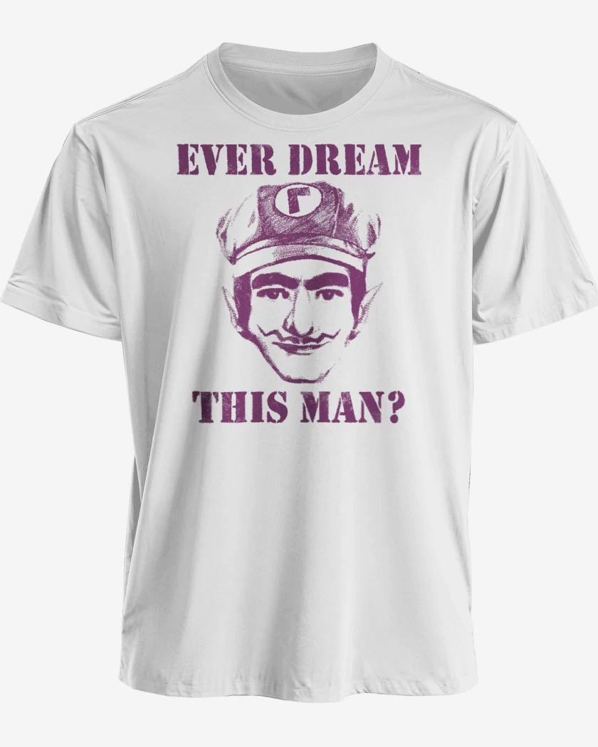 Polera premium Blanco de Waluigi Real