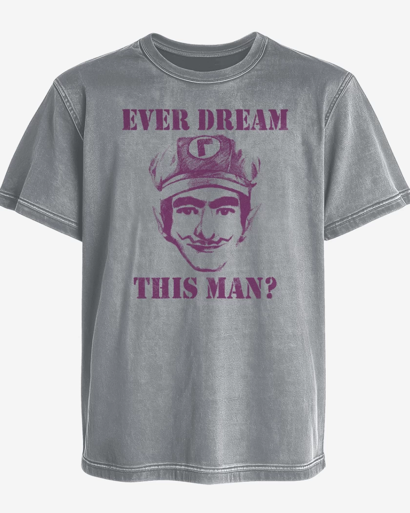 Polera desgastada Waluigi Real