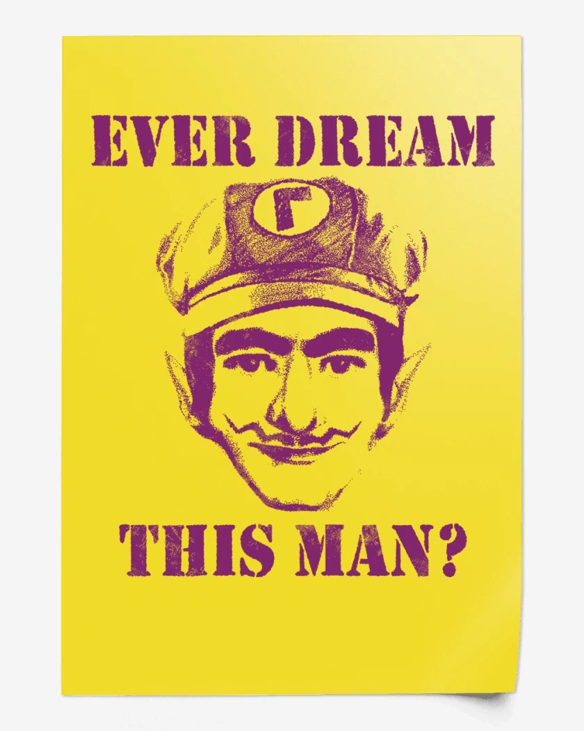 Print Amarillo de Waluigi Real