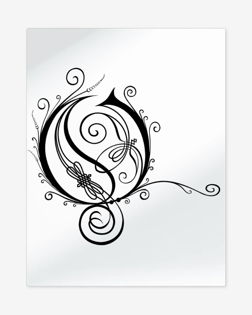 Print metalico Blanco de Opeth O N