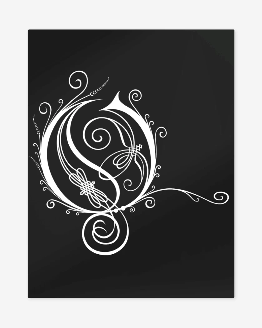 Print metalico Negro de Opeth O B