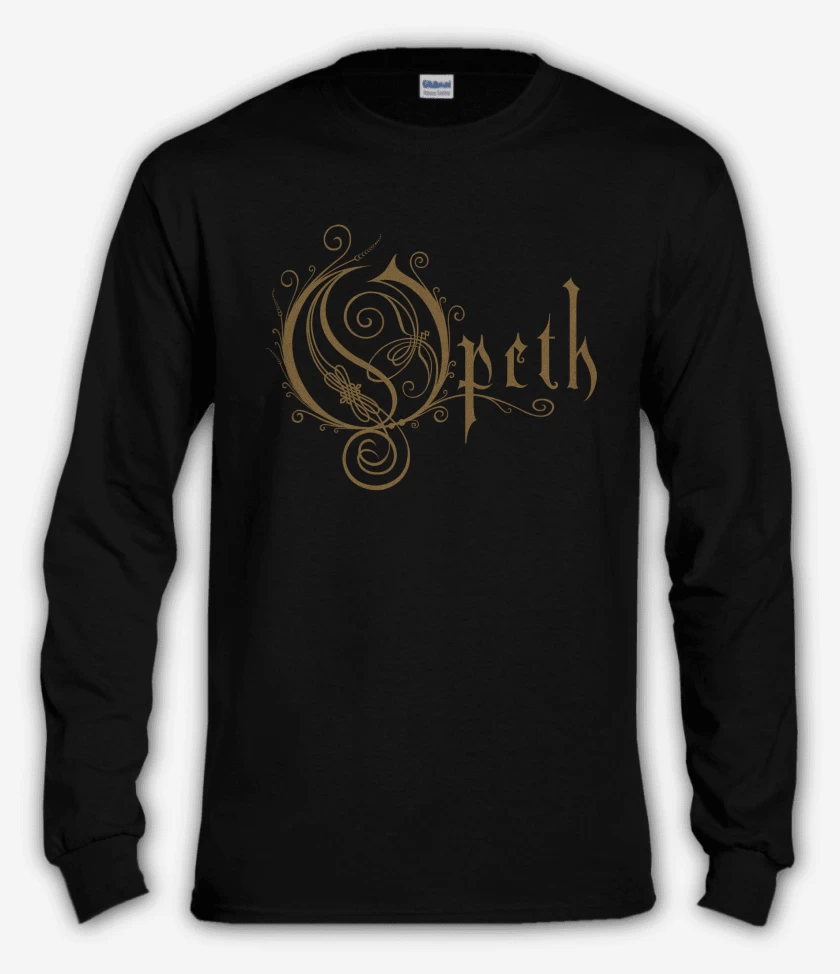 Polera manga larga Negro de Opeth Logo N