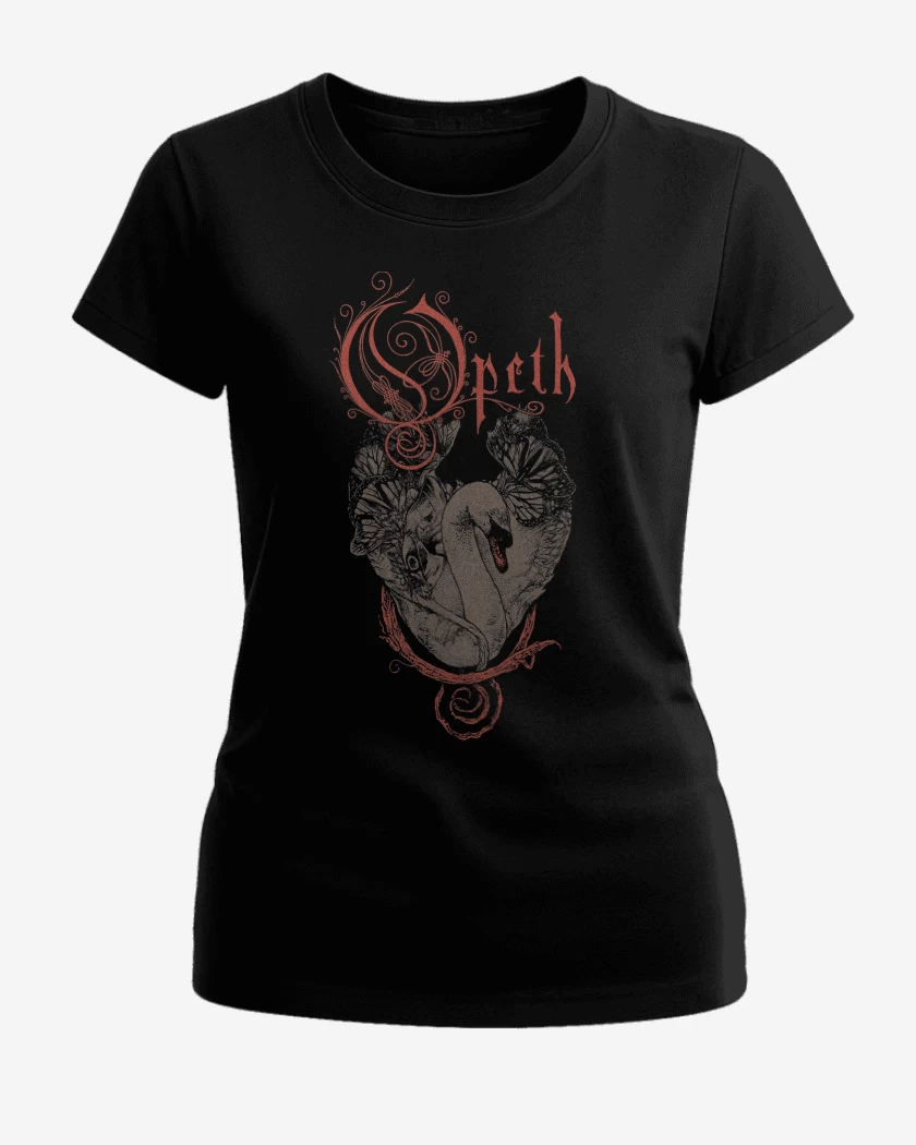 Polera de Mujer Negro de Opeth Swan