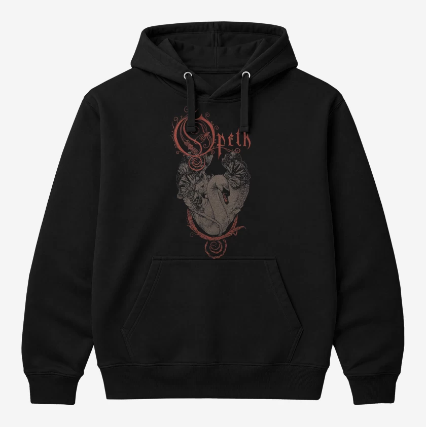 Polerón Canguro Negro de Opeth Swan