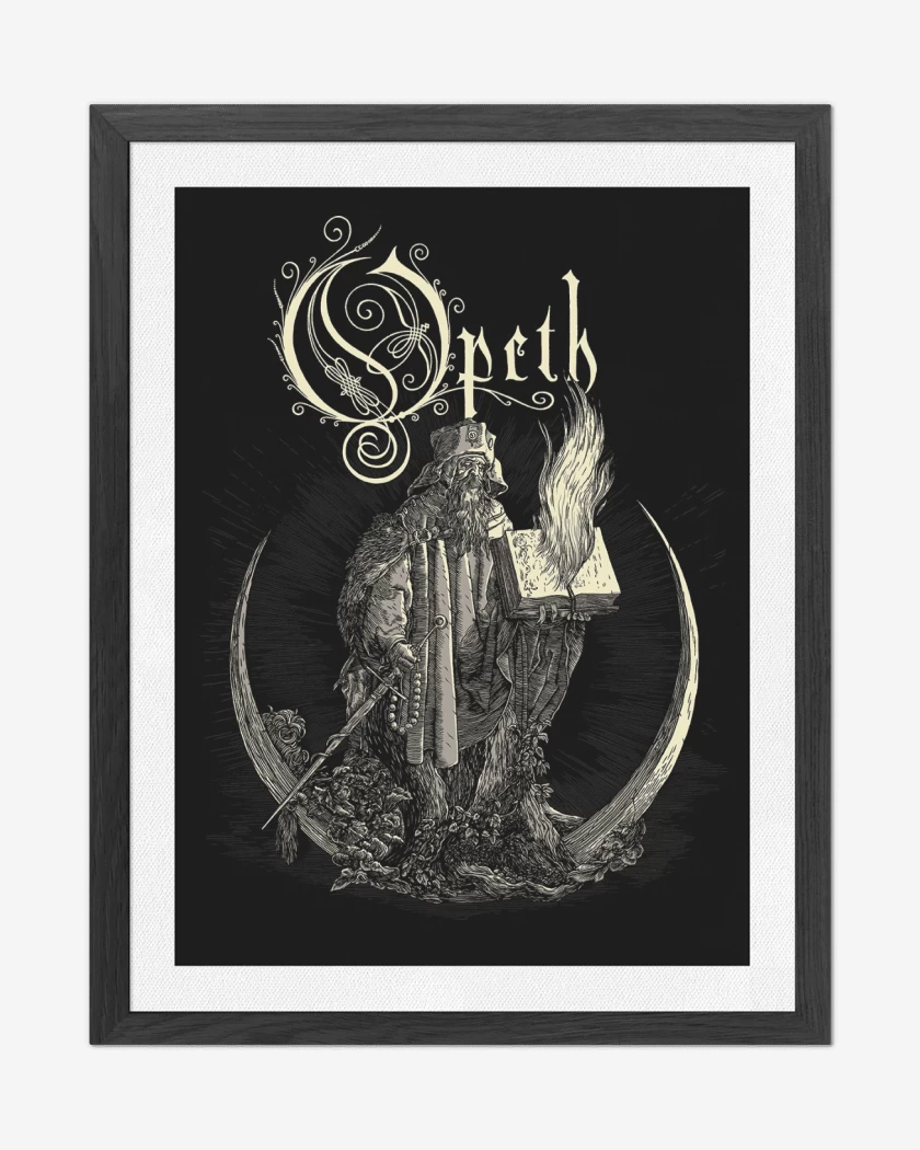 Cuadro decorativo Negro de Opeth Mago