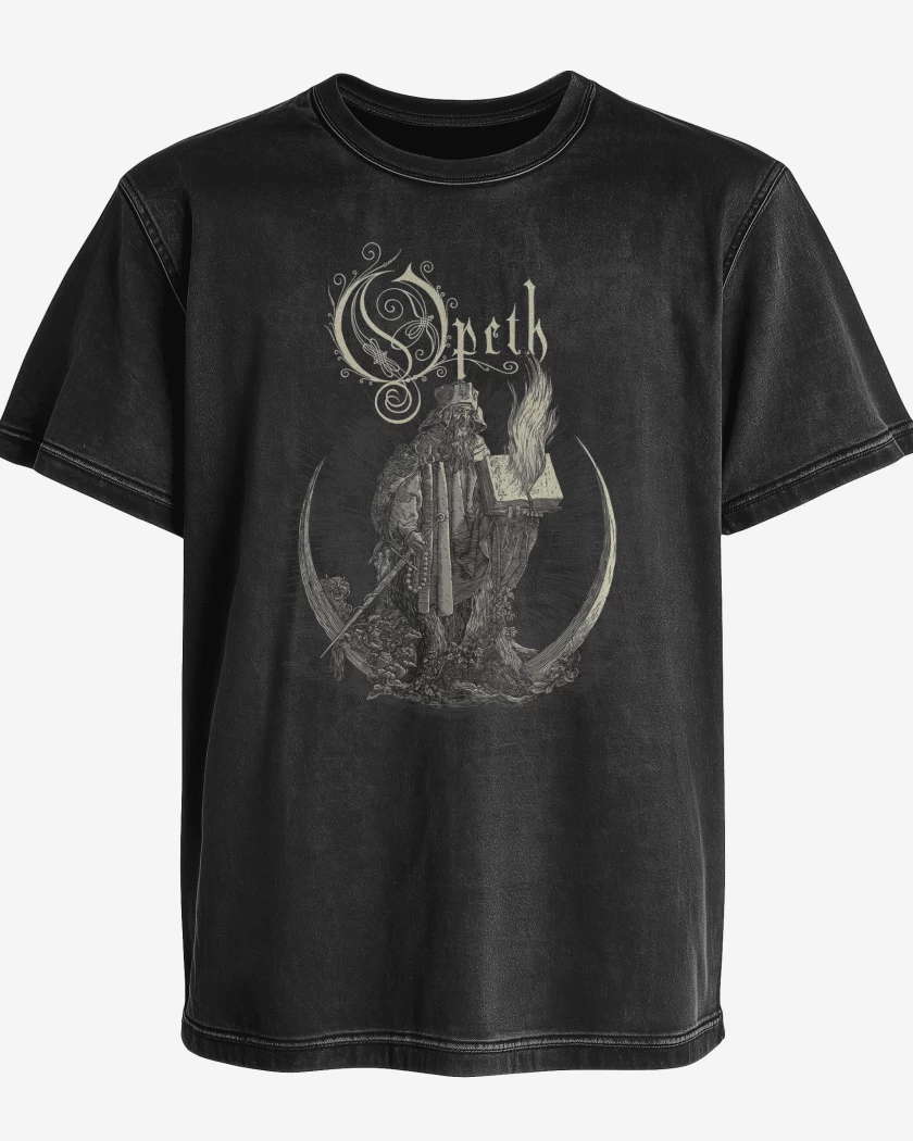 Polera desgastada Opeth Mago