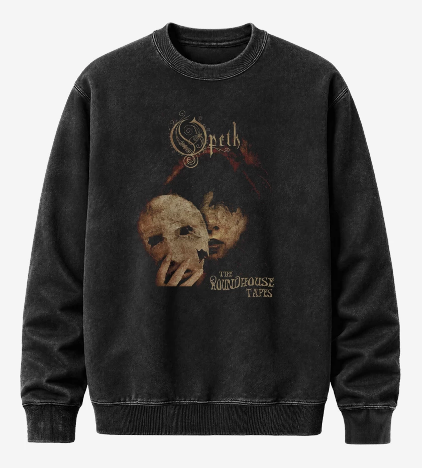 Poleron Polo Acid Wash Negro de Opeth The Roundhouse Tapes