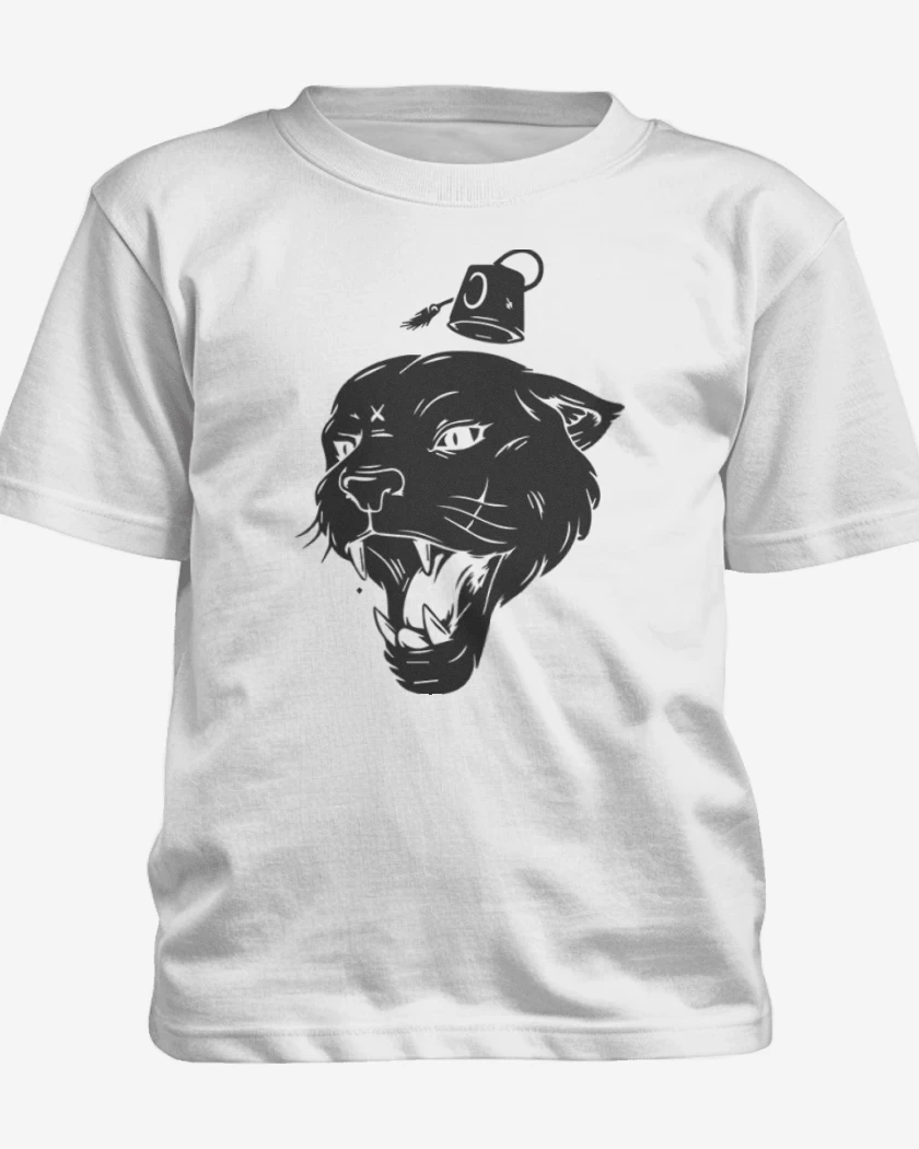 Polera de niño Blanco de Pantera
