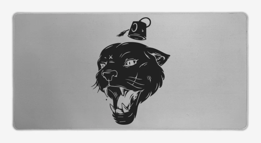 Mouse pad Gamer Gris Melange de Pantera
