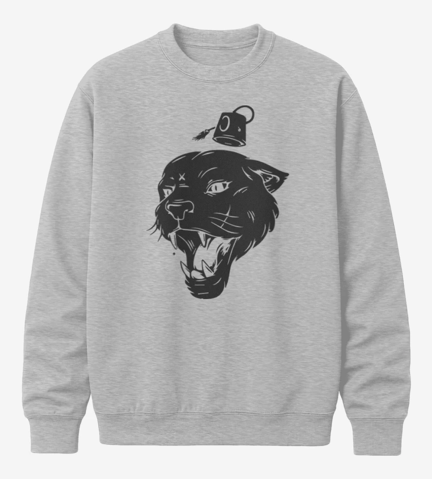 Poleron polo Gris Melange de Pantera