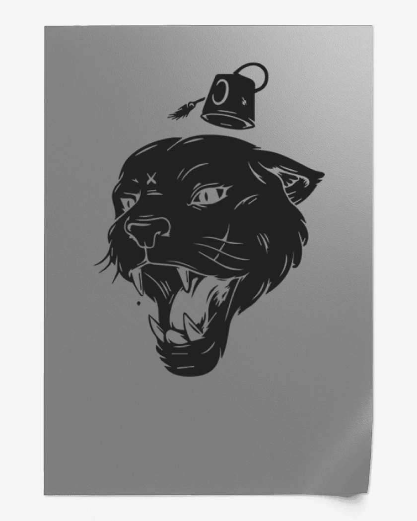 Print Gris Melange de Pantera