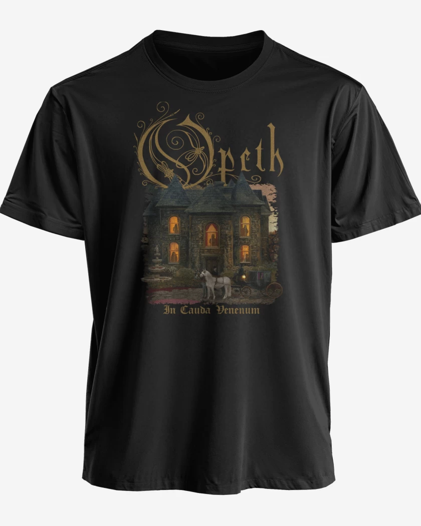 Polera premium Negro de Opeth In Cauda Venenum