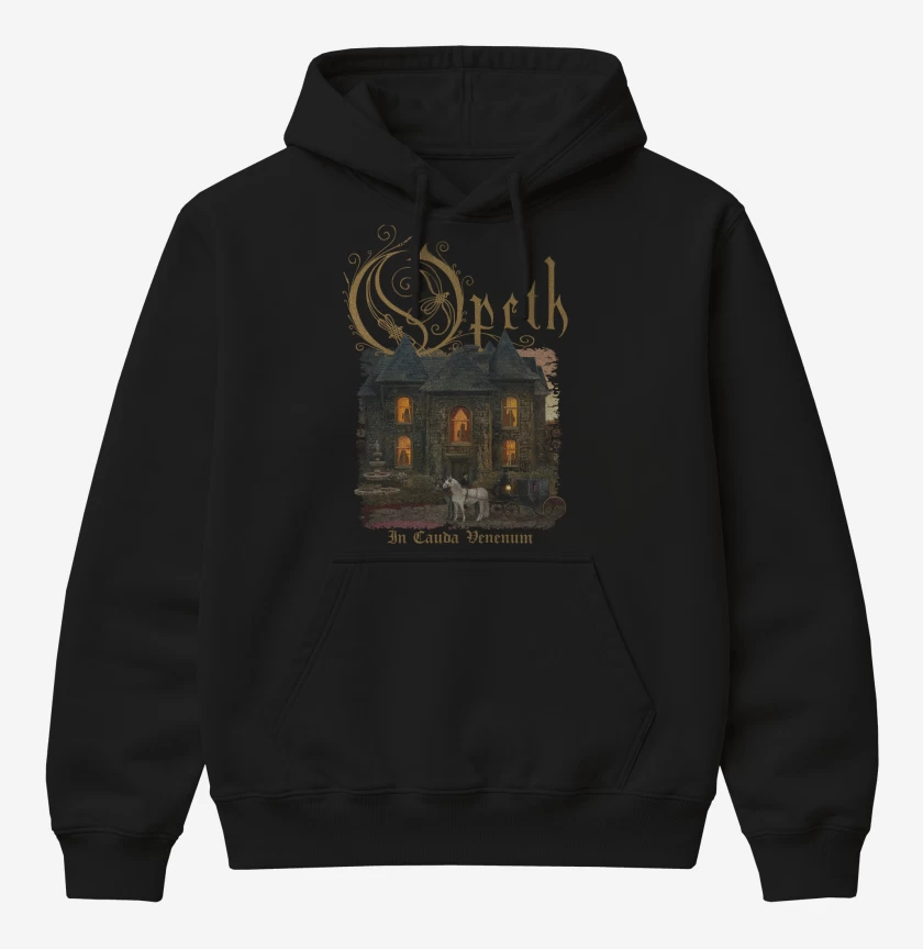 Poleron Canguro básico Negro de Opeth In Cauda Venenum
