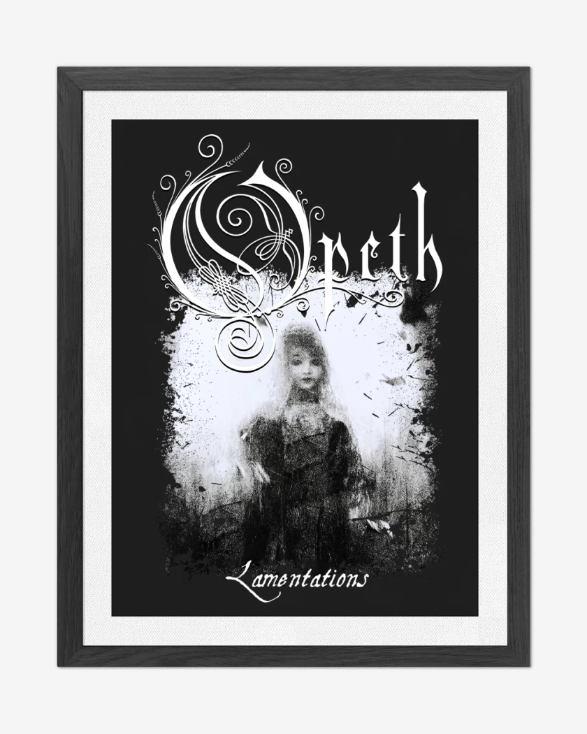 Cuadro decorativo Negro de Opeth Lamentations