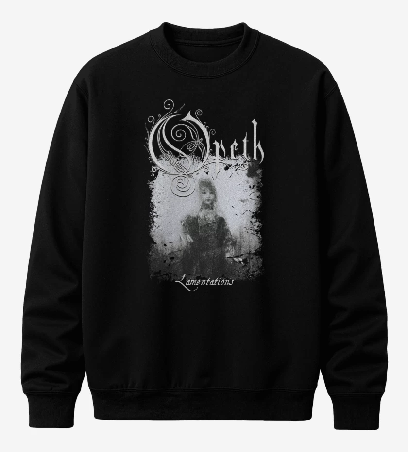 Poleron polo Negro de Opeth Lamentations